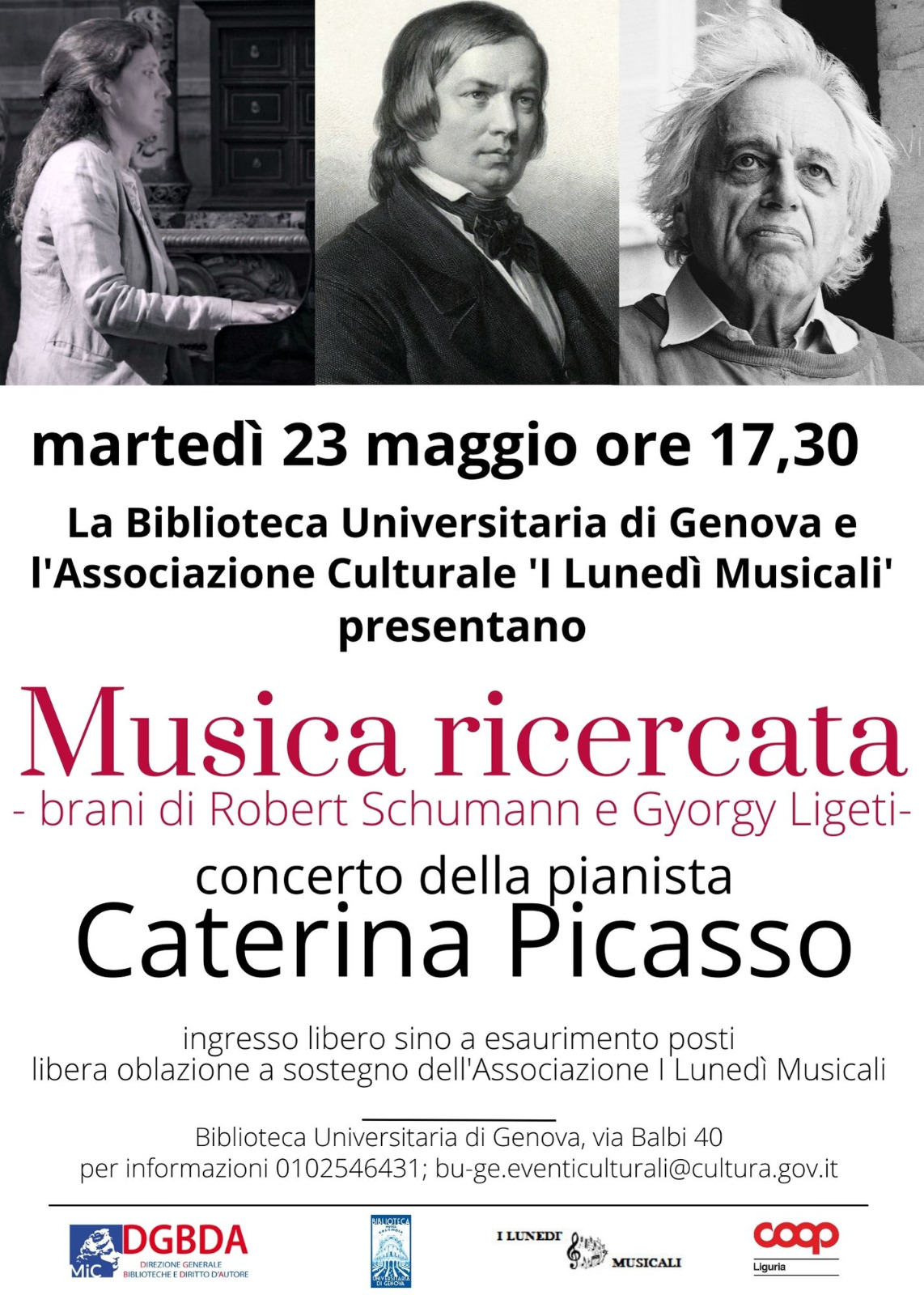 I Lunedi Musicali in Biblioteca Universitaria 2023